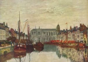 Буден, Эжен. Канал в Брюсселе. 1871