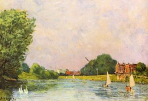 Сислей, Альфред. Темза близ Хэмптон-Корта. 1874