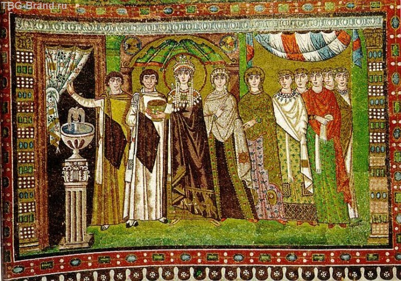 мозаика в церкви Сан-Витале в Равенне, около 547 г