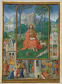 Апостол Иоанн, миниатюра, приписываемая Хоренбоуту
