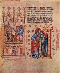 Пассионарий аббатисы Кунгуты. Фрагмент. 1313—1321