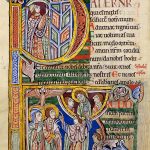 Initial at the start of the Our Father