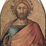 Мартини, Симонe Благословляющий Христос Около 1317 76 x 46 см Дерево, темпера Неаполь. Национальная галерея Каподимонте Предположительно часть алтаря