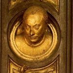 Гиберти, Лоренцо Врата рая. Барельеф головы Витторио, сына Лоренцо Гиберти 1425 Флоренция. Баптистерий