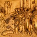 Гиберти, Лоренцо Врата рая. Обнаружение посланными Иосифа золотой чаши у Вениамина 1425 Флоренция. Баптистерий