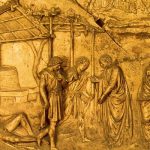 Гиберти, Лоренцо Врата рая. Опьянение Ноя 1425 Флоренция. Баптистерий