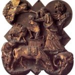 Брунеллески, Филиппо Жертвоприношение Исаака 1401-1402 45 x 38 см Бронза, позолота Флоренция. Национальный музей Барджелло