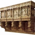 Донателло Кафедра певчих 1433-1438 Мрамор, мозаика Флоренция. Музей собора