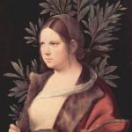 Джорджоне Лаура (портрет молодой женщины) Около 1506 41 x 33,6 см Холст, наклеенный на дерево Вена. Музей истории искусства