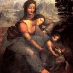 Леонардо да Винчи Мадонна с младенцем и Св. Анной Около 1510 168 x 112 см Дерево, масло Париж. Лувр