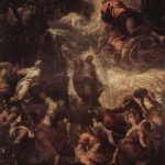 Тинторетто, Якопо Моисей высекает воду из скалы 1577 554 x 526 см Холст, масло Венеция. Скуола Сан Рокко