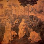 Леонардо да Винчи Поклонение волхвов Около 1482 246 x 243 см Дерево Флоренция. Галерея Уффици