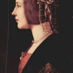 Леонардо да Винчи Портрет дамы (Беатриче д'Эсте?) Около 1490 51 x 34 см Дерево, масло Милан. Пинакотека Амброзиана Авторство Леонардо оспаривается