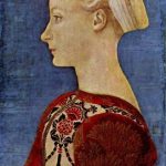 Доменико Венециано Портрет знатной молодой дамы, фрагмент Середина 15 века 51 x 35 см Дерево Берлин. Картинная галерея