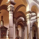 Брунеллески, Филиппо Санто Спирито. Полуциркульные арки нефа и трансепта Около 1434 Флоренция. Санто Спирито