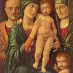 Мантенья, Андреа Святое семейство со св. Елизаветой и младенцем Иоанном Последняя треть 15 века 75 x 61 см Холст Дрезден. Картинная галерея