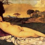 Джорджоне Спящая Венера Около 1510 108 x 175 см Холст, масло Дрезден. Картинная галерея