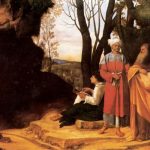 Джорджоне Три философа Около 1503-1504 123,5 x 144,5 см Холст Вена. Музей истории искусства