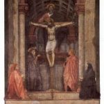 Мазаччо Троица Около 1425-1428 667 x 317 см Фреска Флоренция. Санта Мария Новелла