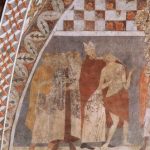 Чимабуэ, Джованни. Фрески Нижней церкви Сан Франческо в Ассизи, сцена: Св. Франциск отрекается от имущества. Около 1260