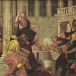 Веронезе, Паоло Христос и книжники 1548 236 x 430 см Холст, масло Мадрид. Прадо