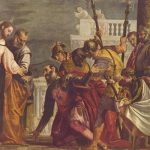 Веронезе, Паоло Христос и сотник из Капернаума Вторая треть 16 века 192 x 297 см Холст, масло Мадрид. Прадо