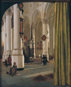 Hendrick Cornelisz. van Vliet. Nieuwe Kerk, Delft, c.1650 with tomb of William the Silent