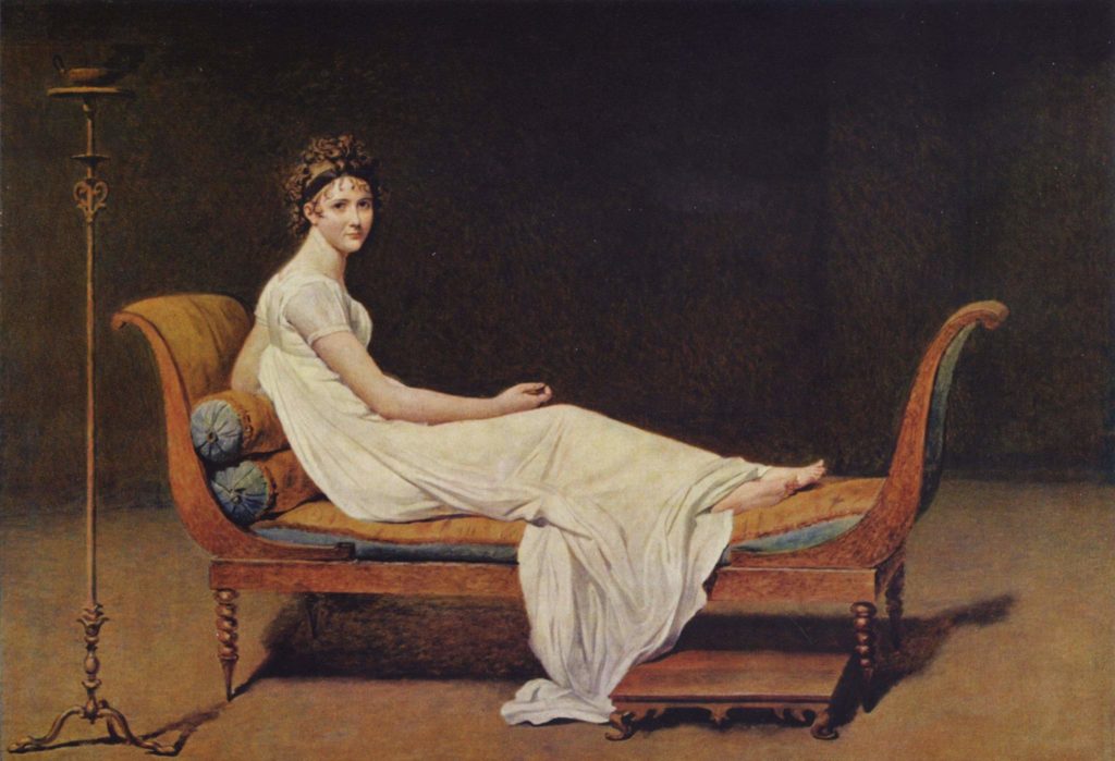Портрет мадам Рекамье 1800