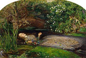«Офелия», Д. Э. Милле, одна из самых известных картин прерафаэлитов