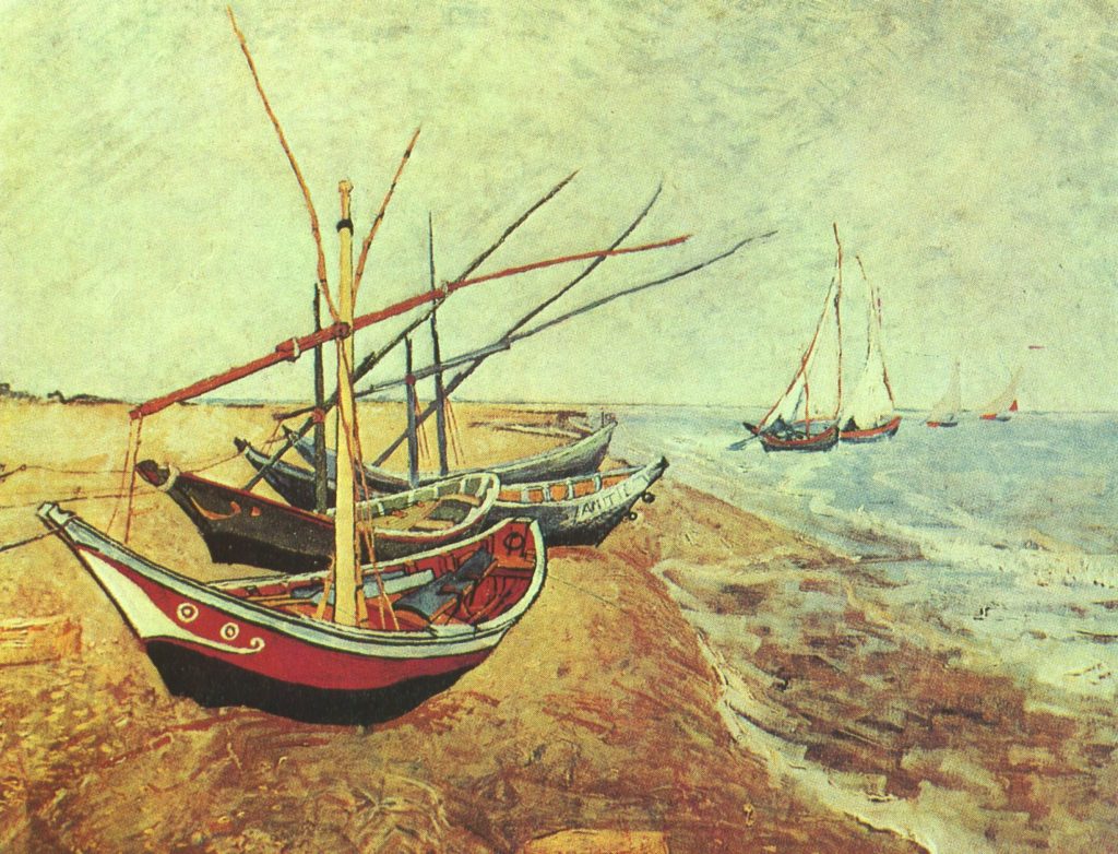 лодки на берегу
