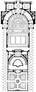 Амманати и Виньола. Вилла Джулия (вилла папы Юлия III) в Риме. Начата в 1550 г. План.