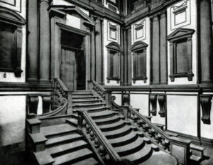 Микеланджело. Лестница библиотеки Лауренциана во Флоренции. После 1559 г.