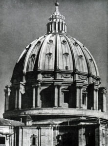 Микеланджело. Купол собора св. Петра в Риме. После 1546 г., закончен Джакомо делла Порта в 1588- 1590 гг.