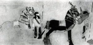 Всадники. Роспись дворца в Тил-Барсибе. 8—7 вв. до н. э.