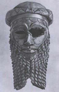 Голова Саргона Древнего из Ниневии. Медь. 23 в. до н. э. Багдад. Иракский музей
