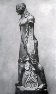 Скульптор Вулка. Статуя Аполлона из Вей. Глина. Около 500 г. до н. э. Рим. Вилла папы Юлия.