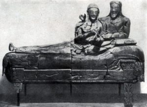 Саркофаг из Черветри. Глина. Около 500 г. до н. э. Рим. Вилла папы Юлия