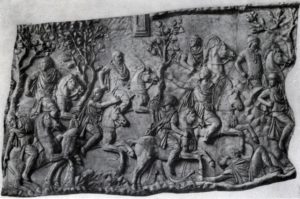 Колонна Траяна в Риме. Фрагмент рельефа