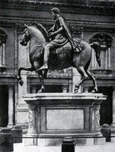Конная статуя Марка Аврелия. Бронза. Около 170 г. Рим. Капитолийская площадь