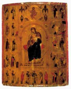 Богоматрь Киккотисса с пророками. Монастырь св. Екатерины на Синае
