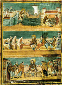 Folio 3v. Сцены из жизни Святого Иеронима