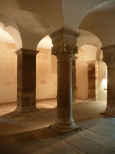 Вестверк церкви монастыря в Корби, IX в. Интерьер