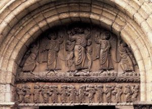 Сен-Сернен в Тулузе. Вознесение Христа; апостолы. Портал Мьежвиль