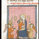 f89. Богоматерь с младенцем между двумя ангелами с кадилами