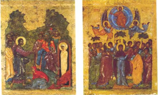 Иконы праздничного чина собора Святой Софии в Новгороде. 1341