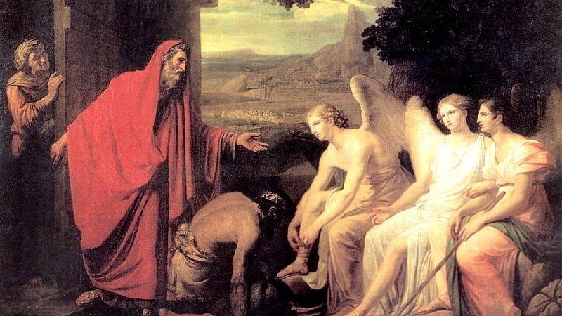 Явление Аврааму трех Ангелов у дуба Мамврийского. 1821. ГРМ