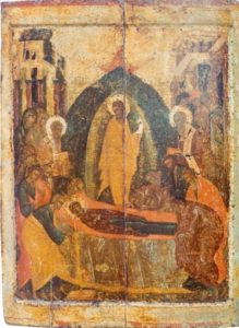 Успение. Первая треть XV в. Из праздничного ряда иконостаса Благовещенского собора Московского Кремля