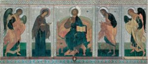 Мастер Аарон. Деисусный чин в иконостасе Софийского собора в Новгороде. 1439 г.