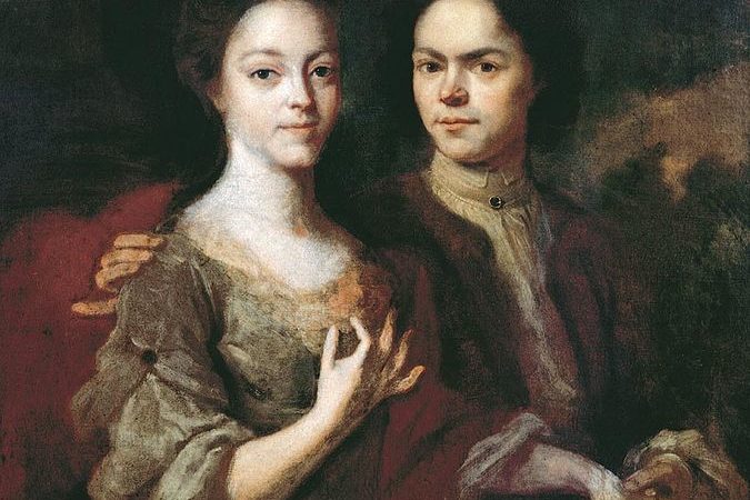 Автопортрет с женой, 1729, ГРМ