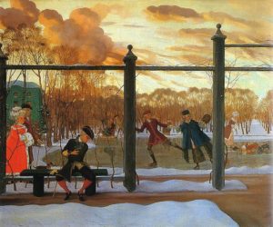Сомов К. А. «Зима. Каток» (1915)